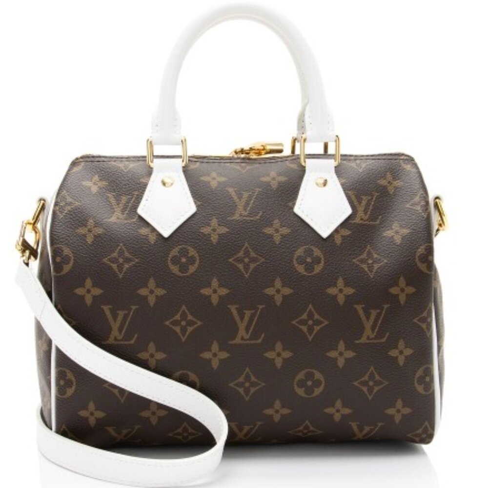 Louis Vuitton Brown and White Satchel - Picture 13 of 15